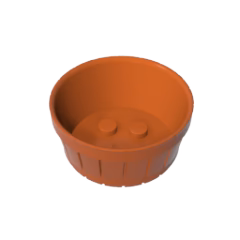 GOBRICKS GDS-M235 Container Barrel Half Large with Axle Hole - YWOBB