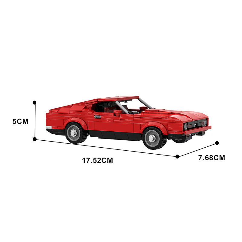 GOBRICKS MOC 138347 1971 Ford Mustang Mach 1 - YWOBB