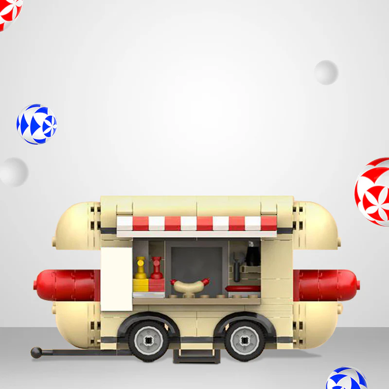 GOBRICKS MOC 121493 Hotdog Trailer - YWOBB