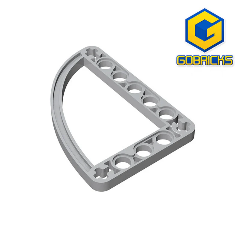 GOBRICKS GDS-1181 Modified L-Shape Quarter Ellipse Thin 5 x 7 - YWOBB