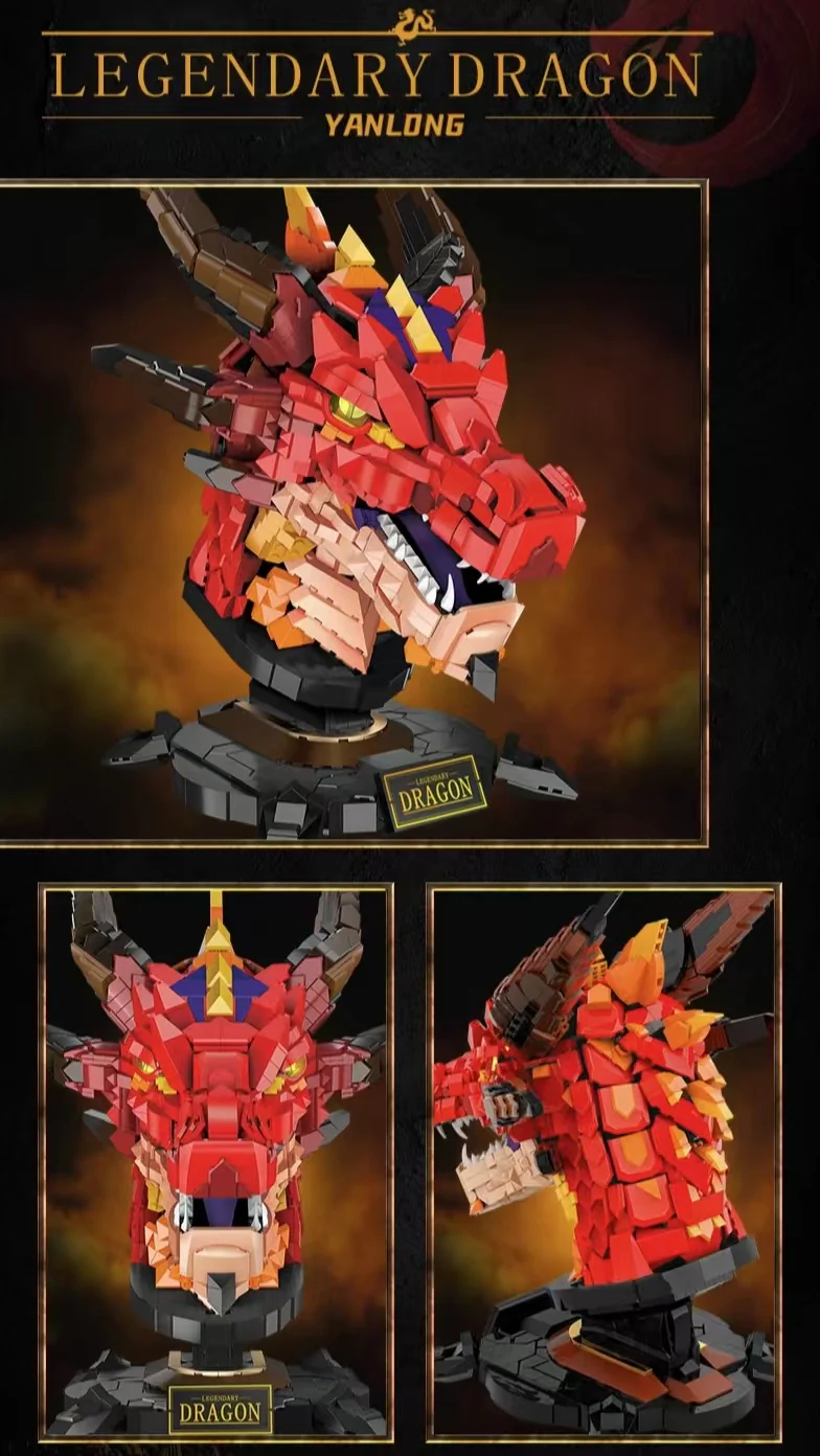 LELE LN1008 Legendary Fire Dragon Head - YWOBB