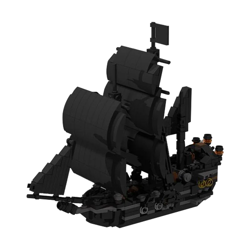 GOBRICKS MOC 145843 Mini The Black Pearl - YWOBB