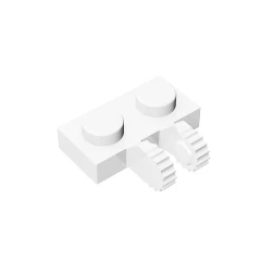 GOBRICKS GDS-823 Hinge Plate 1 x 2 Locking with 2 Fingers on Side and 9 Teeth - YWOBB