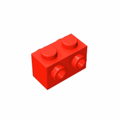 GOBRICKS GDS-648 Modified 1 x 2 with Studs on 2 Sides - YWOBB