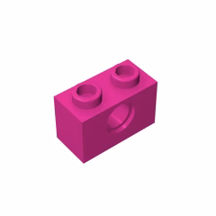 GOBRICKS GDS-623  Brick 1 x 2 with Hole - YWOBB