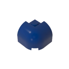 GOBRICKS GDS-2181 Slope Curved 2 x 2 x 1 1/3 Corner Round with Recessed Stud - YWOBB