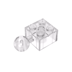 GOBRICKS GDS-976 Brick Modified 2 x 2 with Ball and Axle Hole - YWOBB