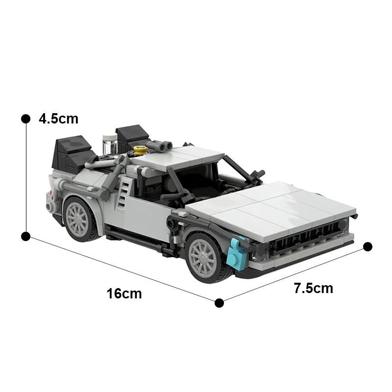 GOBRICKS MOC 30085 DMC DeLorean Time Machine - YWOBB