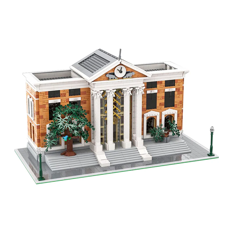 GOBRICKS MOC 138800 Modular Back to the Future Courthouse - YWOBB