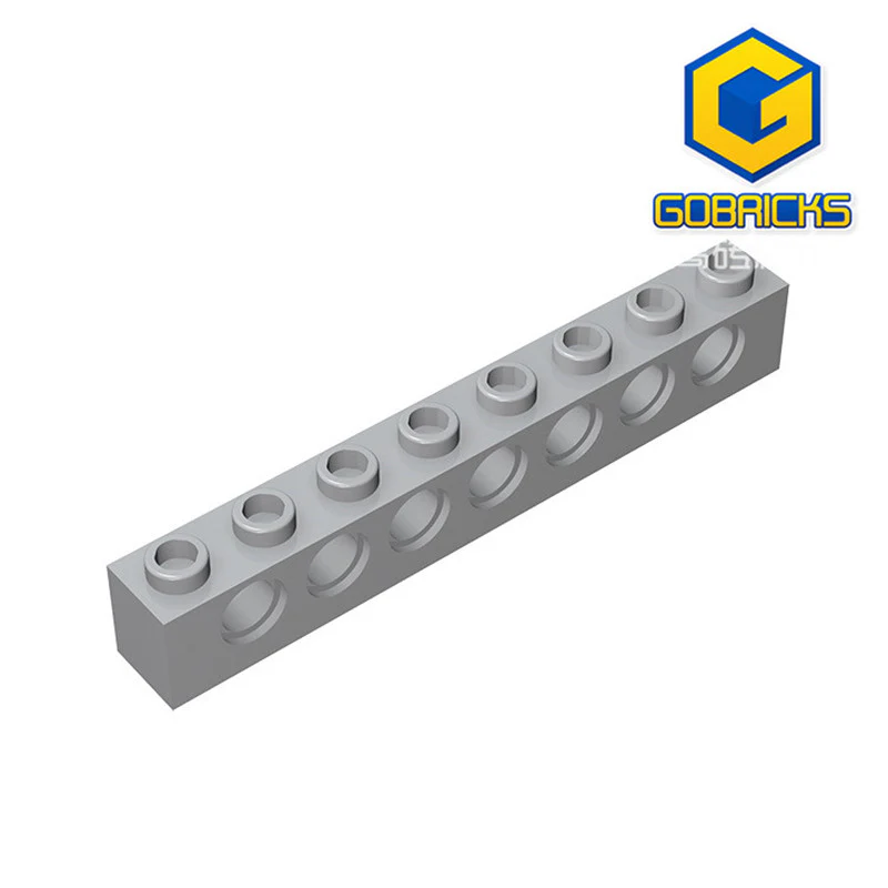 GOBRICKS GDS-627  Brick 1 x 8 with Holes - YWOBB