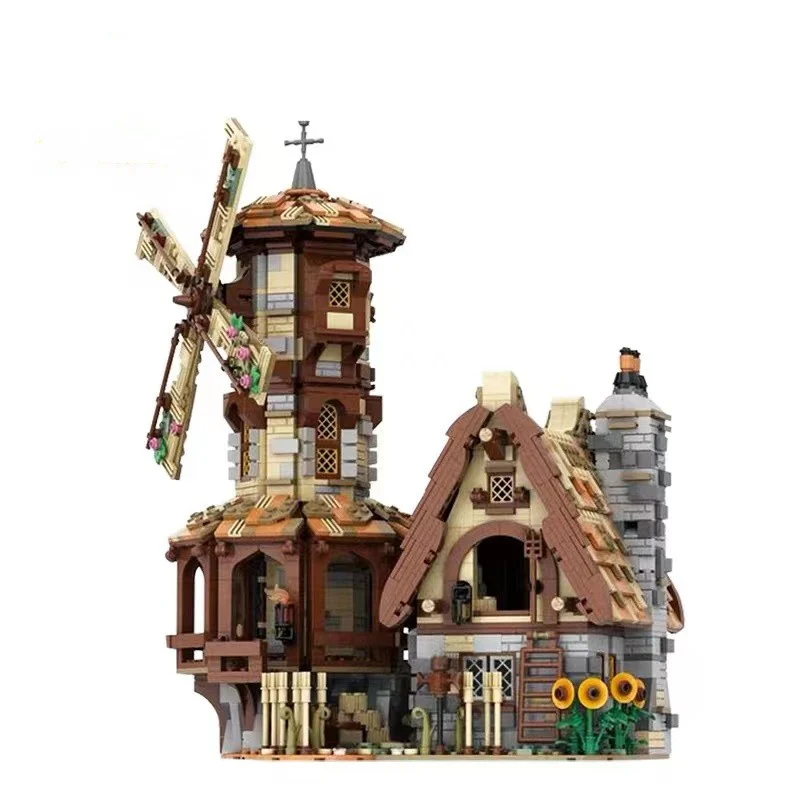 GOBRICKS MOC 138190 MEDIEVAL WINDMILL - YWOBB