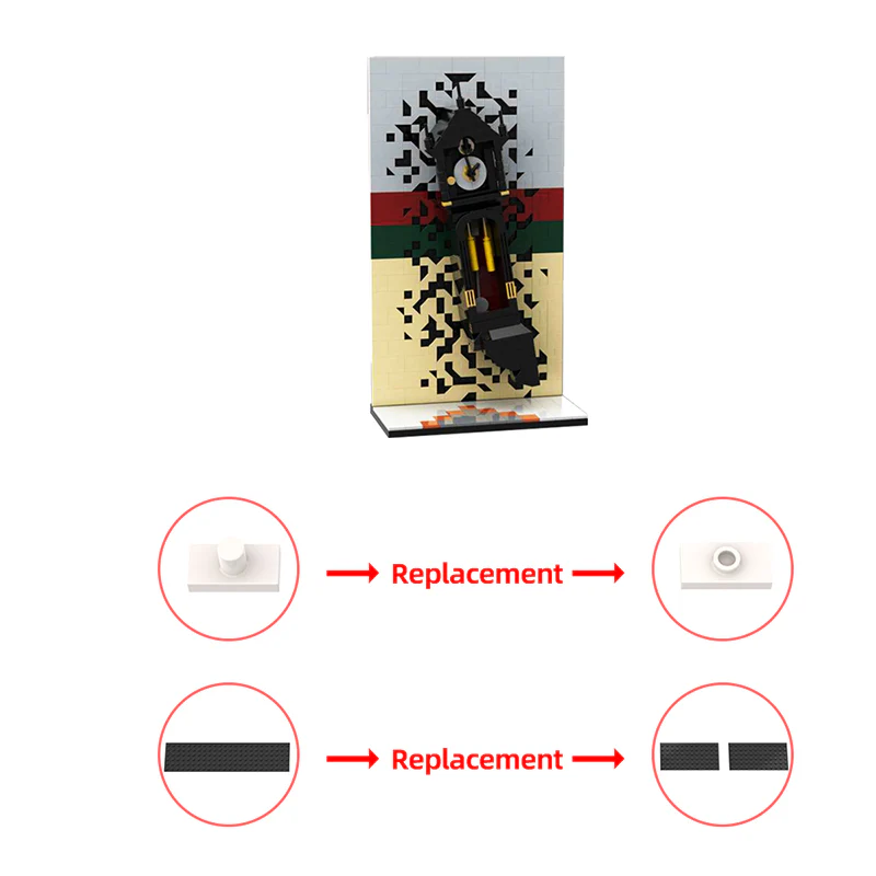 GOBRICKS MOC 117928 Vecna Grandfather Clock - YWOBB