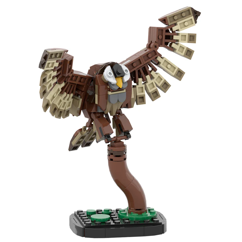 GOBRICKS MOC 175641 Tawny owl - YWOBB