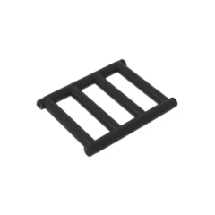 GOBRICKS GDS-M142 Bar 1 x 4 x 3 Grille with End Protrusions - YWOBB