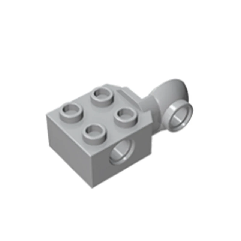GOBRICKS GDS-1088 Brick Modified 2 x 2 with Pin Holes and Rotation Joint Ball Half - YWOBB