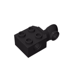 GOBRICKS GDS-1088 Brick Modified 2 x 2 with Pin Holes and Rotation Joint Ball Half - YWOBB