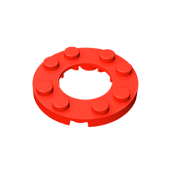 GOBRICKS GDS-842  Round 4 x 4 with 2 x 2 Round Open Center - YWOBB