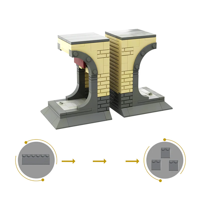 GOBRICKS MOC 80645 Platform 9 3/4 - YWOBB