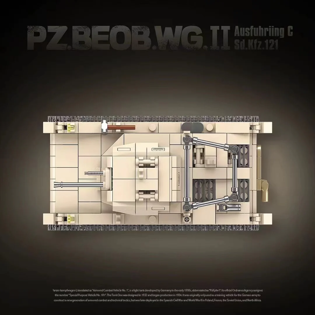 Quan Guan 100275 WWII PZ.BEOB.WG II Ausfuhriing C Sd.Kfz.121 - YWOBB