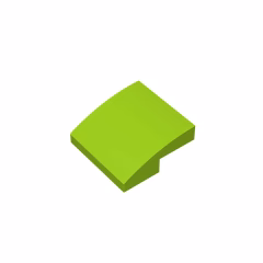GOBRICKS GDS-659  Curved 2 x 2 - YWOBB