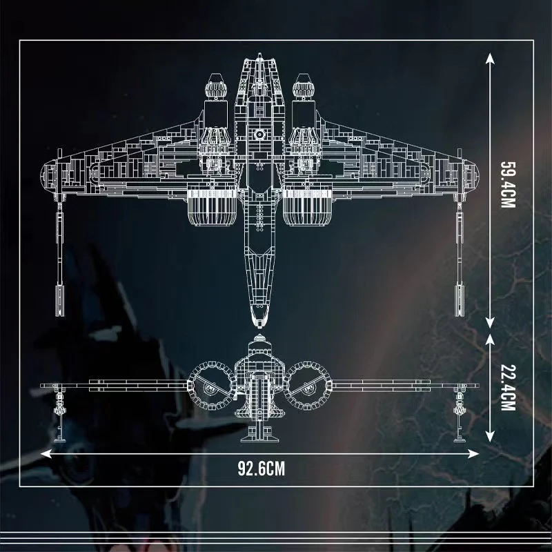Mould King 21044 ARC-170 Starfighter - YWOBB