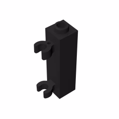 GOBRICKS GDS-738  Modified 1 x 1 x 3 with 2 Clips Vertical - YWOBB