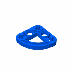 GOBRICKS GDS-990 Modified L-Shape Quarter Ellipse Thin 3 x 3 - YWOBB