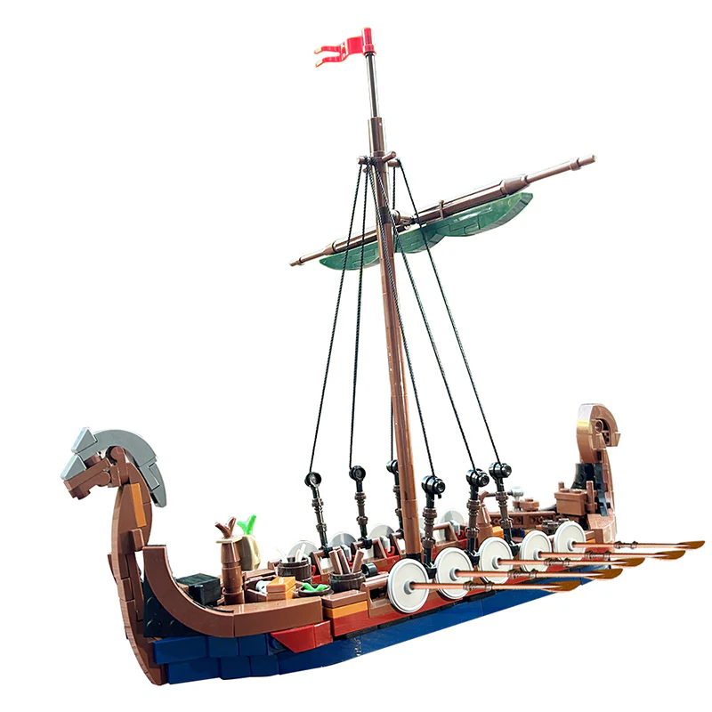 GOBRICKS MOC 58275 Viking Longship - YWOBB