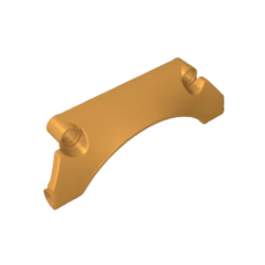 GOBRICKS GDS-1518 Technic Panel Car Mudguard Arched #30 9 x 2 x 3 Straight Top - YWOBB