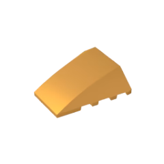 GOBRICKS GDS-730 Wedge 4 x 4 No Studs - YWOBB