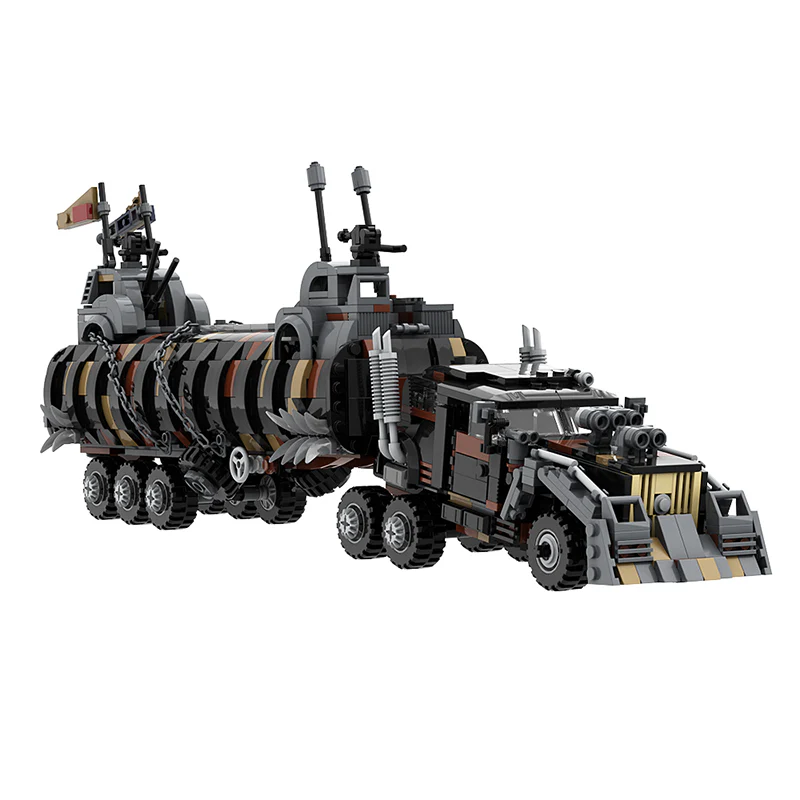 GOBRICKS MOC 119415 MAD MAX Fury Road Tatra T815 The War Rig (1220 bricks) apocalyptic truck - YWOBB