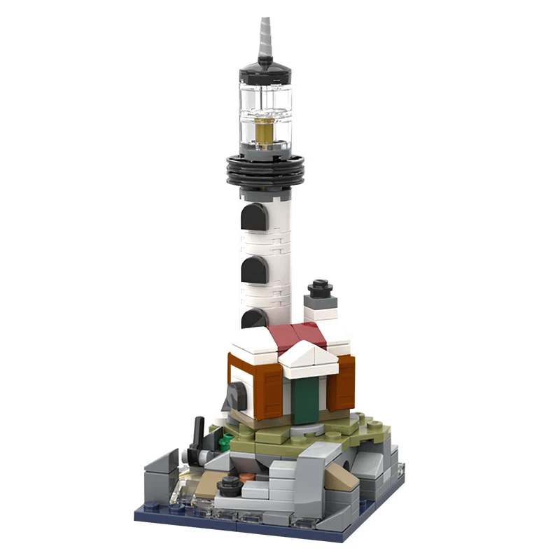 GOBRICKS MOC 125439 Mini 21335 Lighthouse - YWOBB
