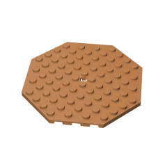 GOBRICKS GDS-840  Modified 10 x 10 Octagonal with Hole - YWOBB