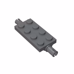 GOBRICKS GDS-958  Plate, Modified 2 x 4 with Pins and Thin Angled Supports - YWOBB