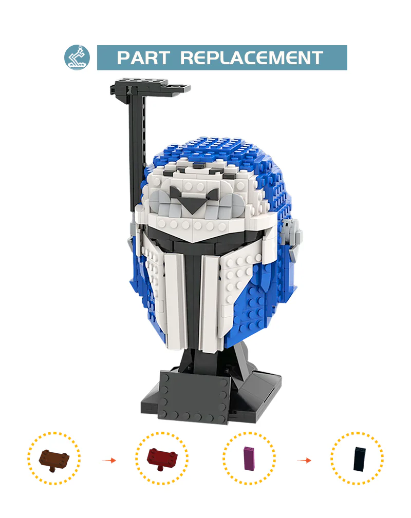 MOC 96408 Bo-Katan Kryze (Helmet Collection) - YWOBB