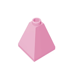 GOBRICKS GDS-982 Slope 75 2 x 2 x 2 Quadruple Convex - Blocked Open Stud or Hollow Stud - YWOBB