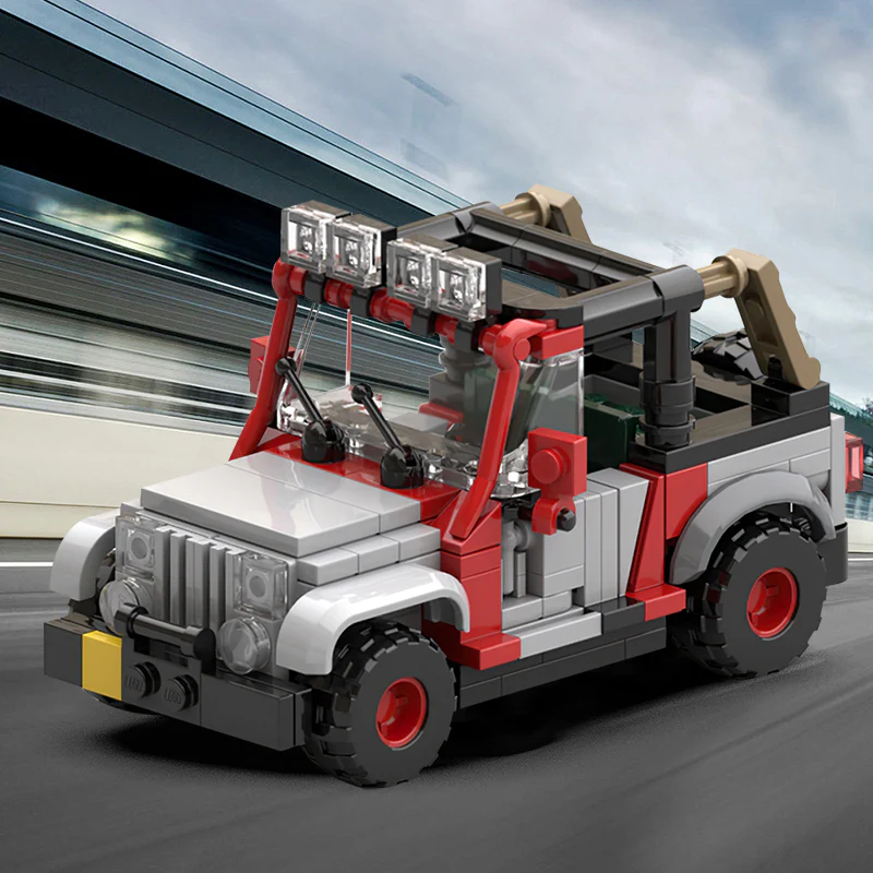 GOBRICKS MOC 25926 Jurassic Park Staff Jeep - YWOBB
