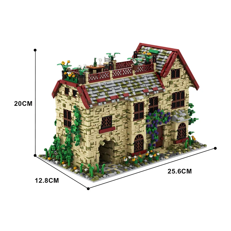 GOBRICKS MOC 135076 A house with an attic - YWOBB