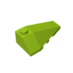 GOBRICKS GDS-754 Wedge 4 x 2 Triple Right - YWOBB