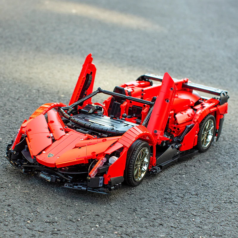 Mould King 13079 RC 1:8 Lamborghini Veneno with LED light kits - YWOBB