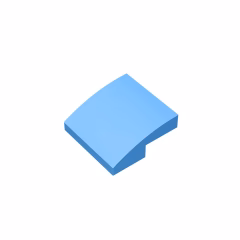 GOBRICKS GDS-659  Curved 2 x 2 - YWOBB