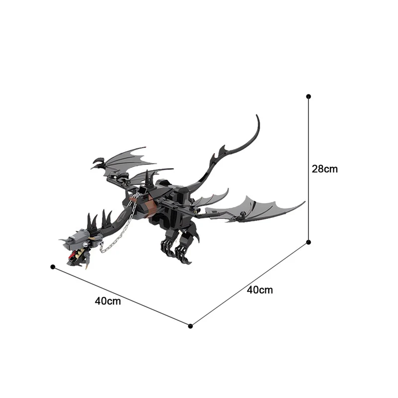 GOBRICKS MOC 172201 The Fell Beast, Ringwraiths - YWOBB