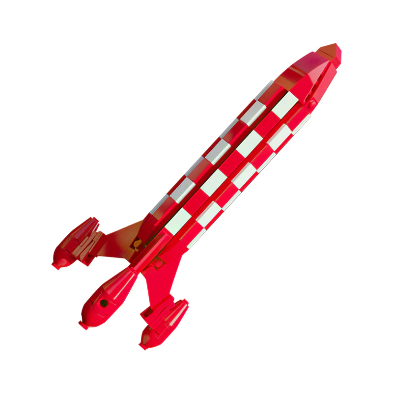 GOBRICKS MOC 39001 Tintin Moon Rocket - YWOBB