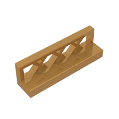 GOBRICKS GDS-881 Fence 1 x 4 x 1 - YWOBB