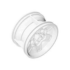 GOBRICKS GDS-1229 Wheel 43.2mm D. x 26mm Technic Racing Small 6 Pin Holes - YWOBB