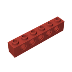 GOBRICKS GDS-626  Brick 1 x 6 with Holes - YWOBB
