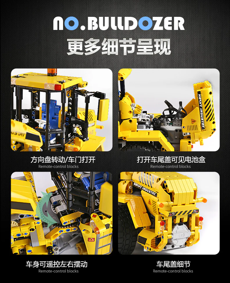 Mould King 13122S RC BULLDOZER - YWOBB