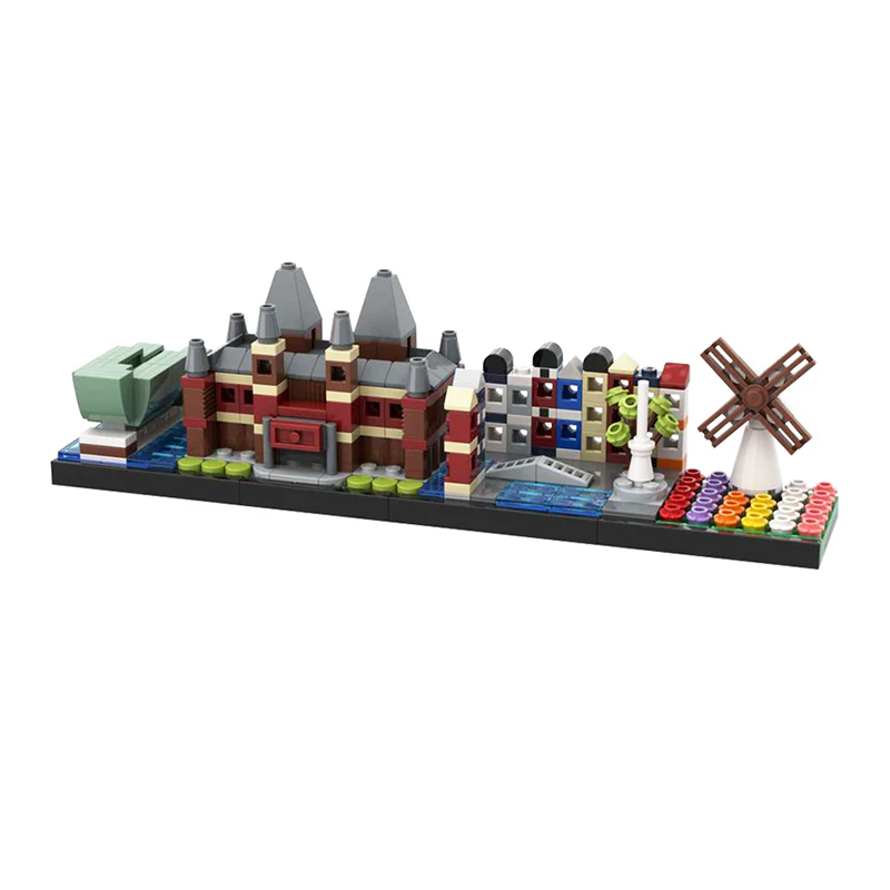 GOBRICKS MOC 133803 Amsterdam skyline - YWOBB