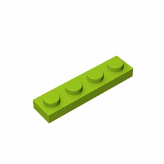 GOBRICKS GDS-504 Plate 1 x 4 - YWOBB