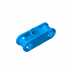 GOBRICKS GDS-935 Axle and Pin Connector Perpendicular 3L with Center Pin Hole - YWOBB